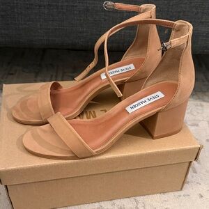 Steve Madden Camel Block Heel Sandals